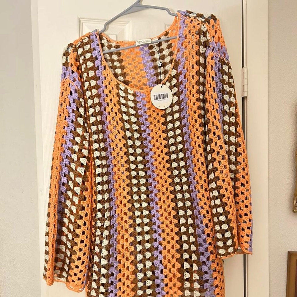 VRG GRL Crochet Dress - Size: XL